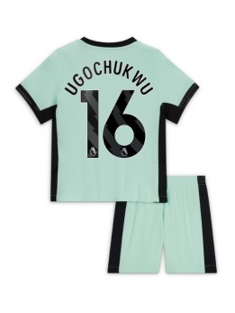 Chelsea Lesley Ugochukwu #16 Ausweichtrikot für Kinder 2023-24 Kurzarm (+ Kurze Hosen)